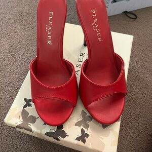Pleaser Women's Red Heels